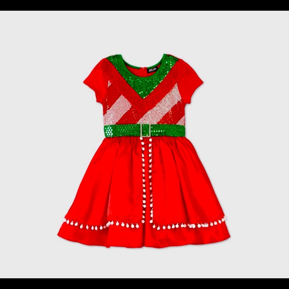 NEW Girls Jojo Siwa Holiday Christmas Dress Small